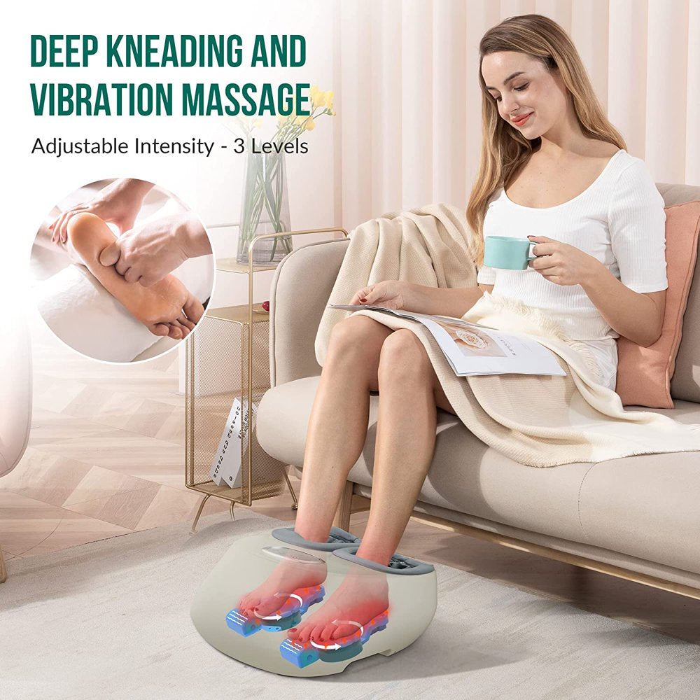 Shiatsu Foot Massager Machine, Deep Kneading Foot Massager with Heat, for Foot Blood Circulation, Size 12